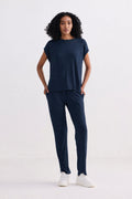Relaxed Tee Set In Navy