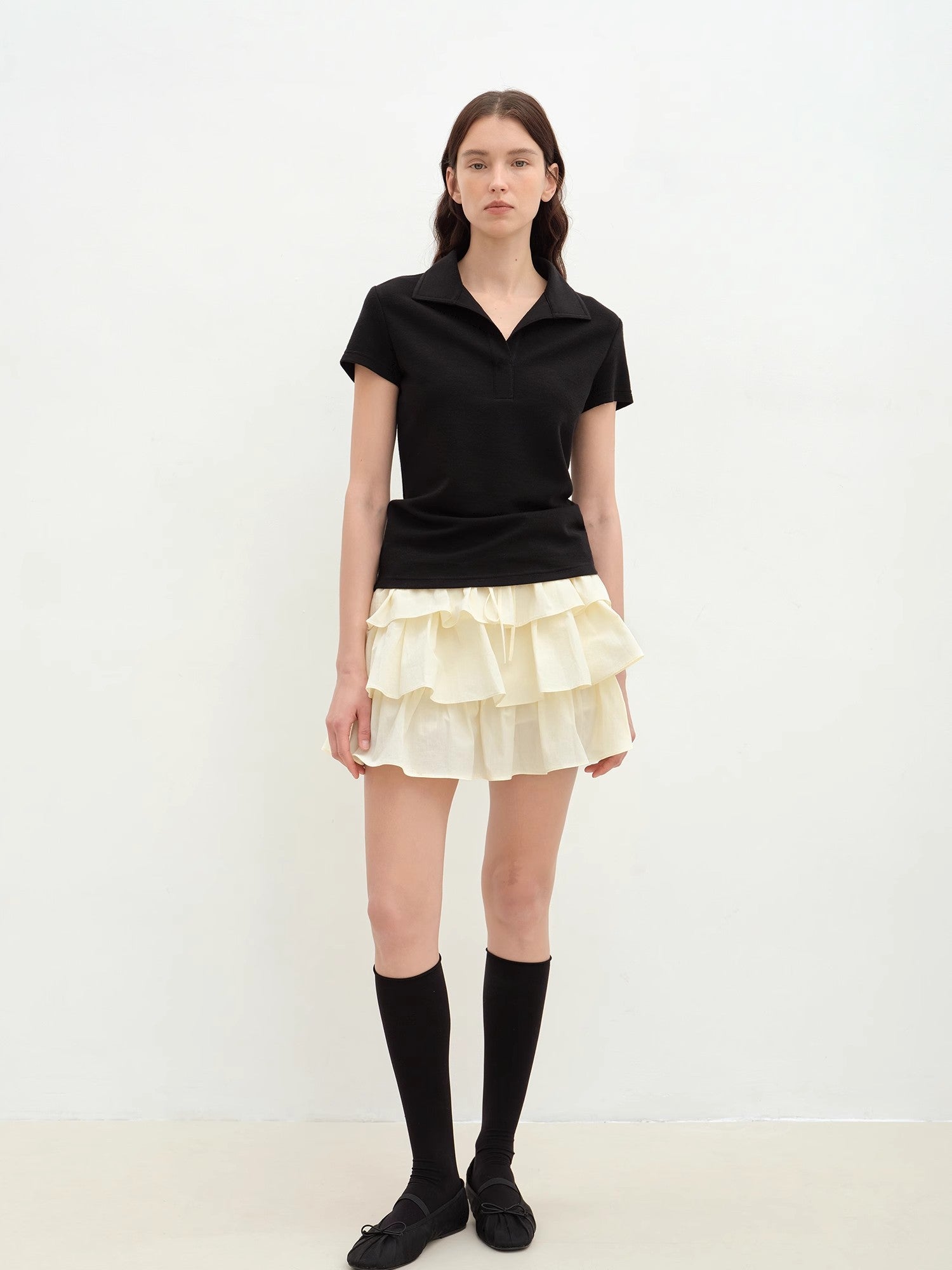 CELINE | Black Polo Tee
