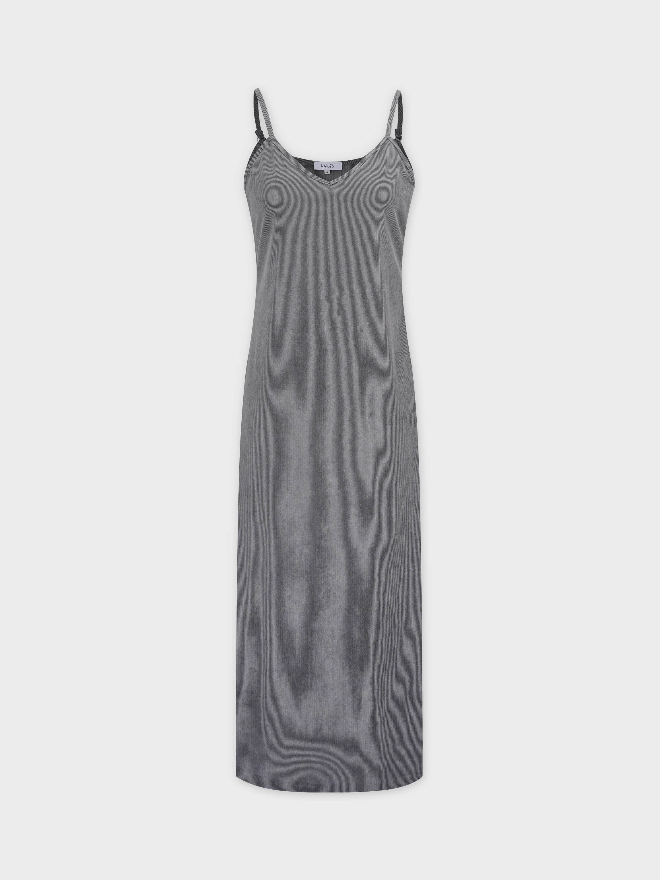 ISLA | Dove Grey Velvet Dress