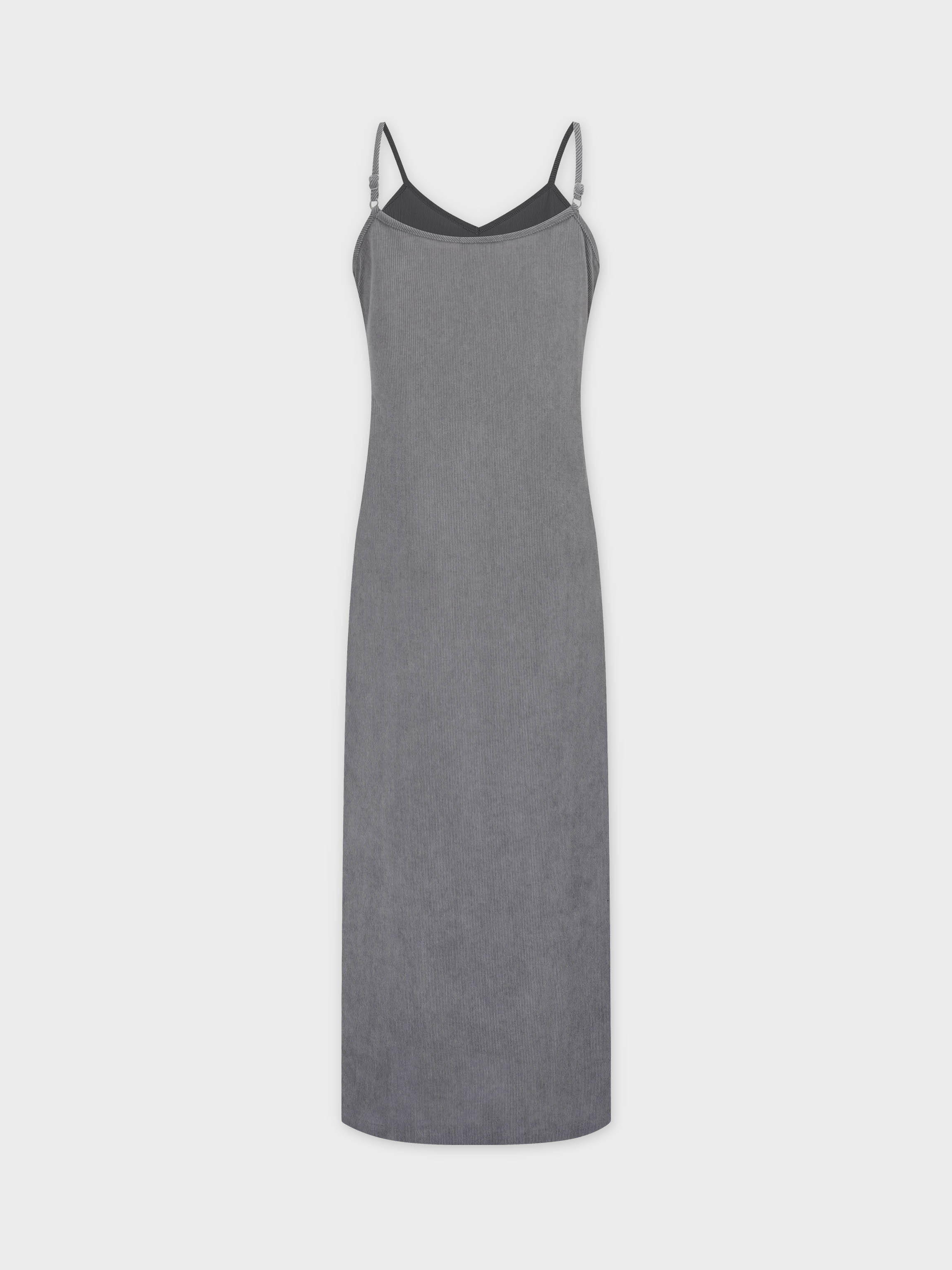ISLA | Dove Grey Velvet Dress