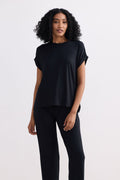 LENA | Everyday Modal Tee Black