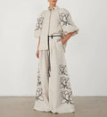 SERENA | Embroidered Linen Two Piece Set