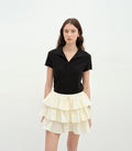 CELINE | Black Polo Tee
