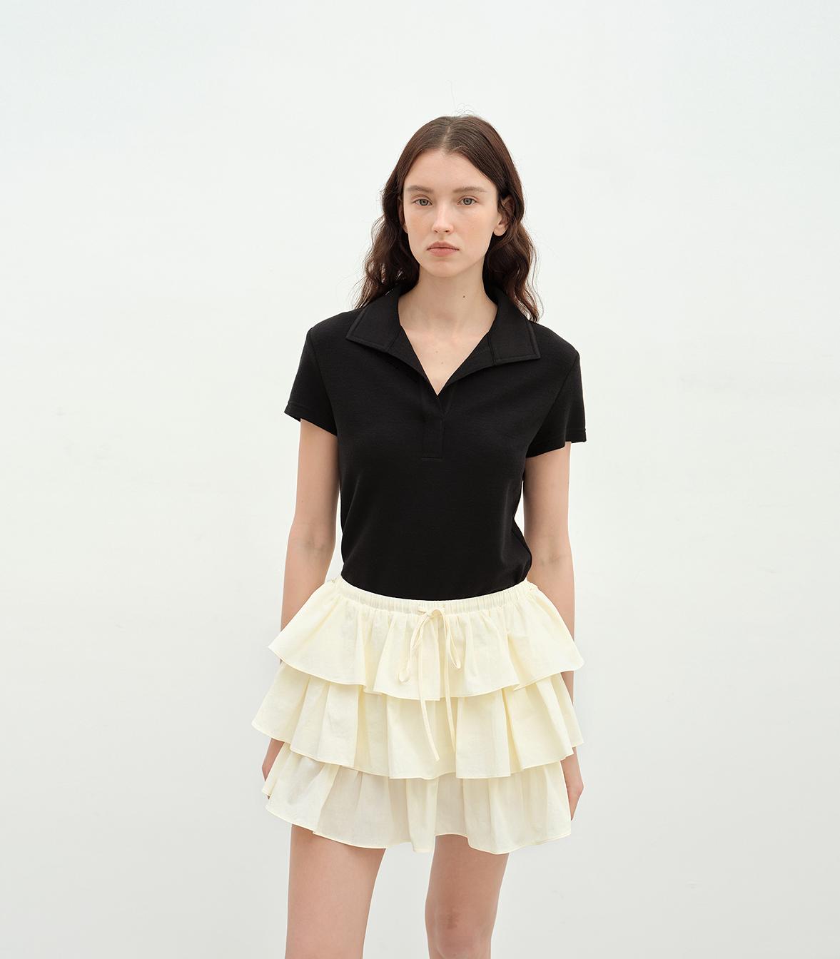 CELINE | Black Polo Tee