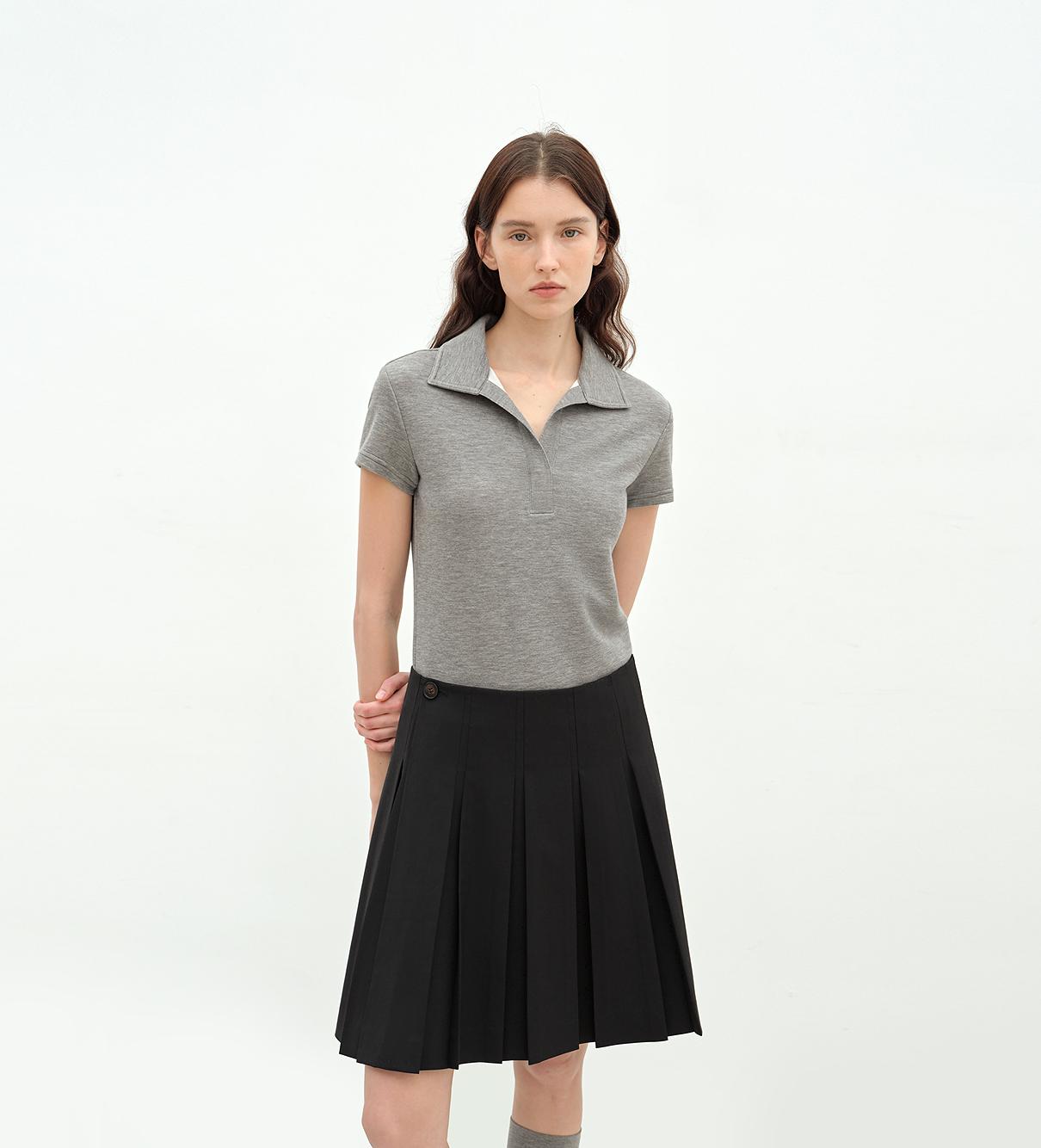 CELINE | Black Polo Tee