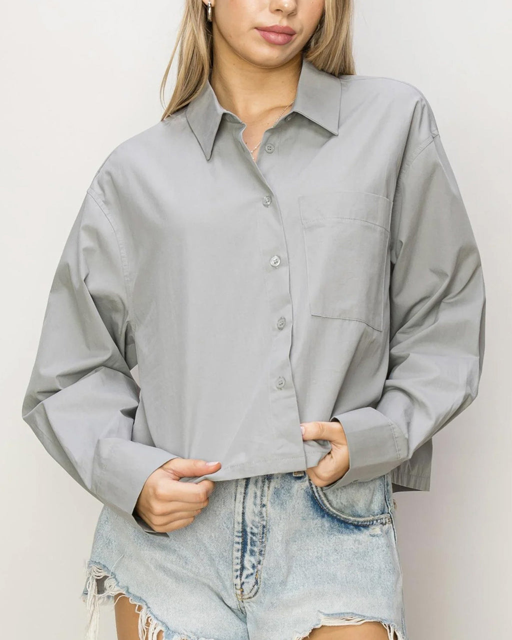 AMELIA | Tailored Crop Shirt