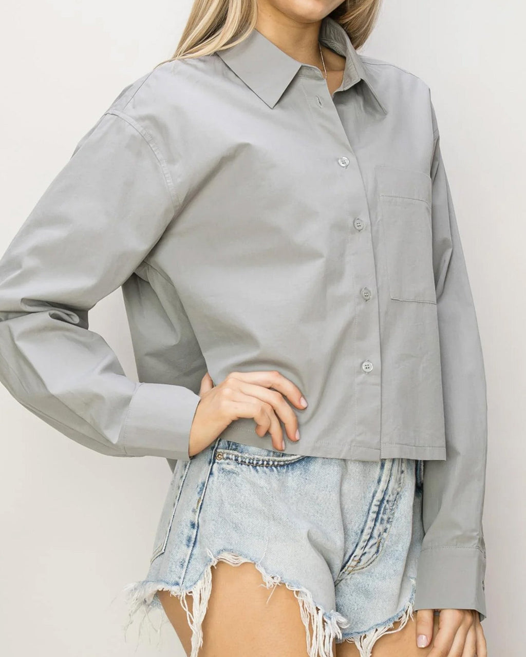 AMELIA | Tailored Crop Shirt