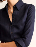 NOA | Navy Linen Shirt