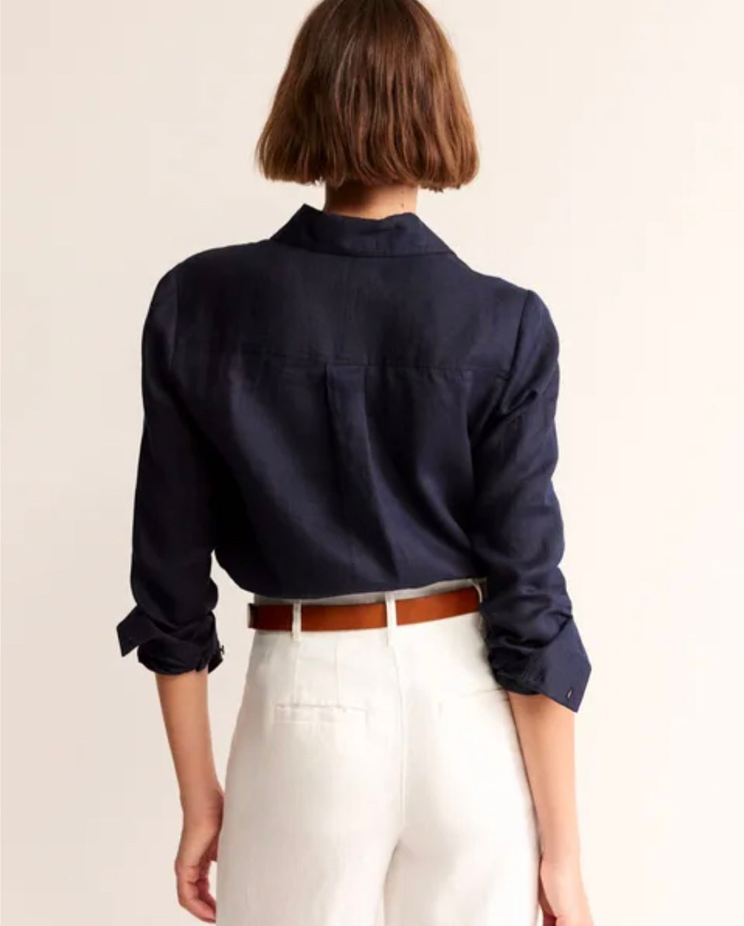 NOA | Navy Linen Shirt